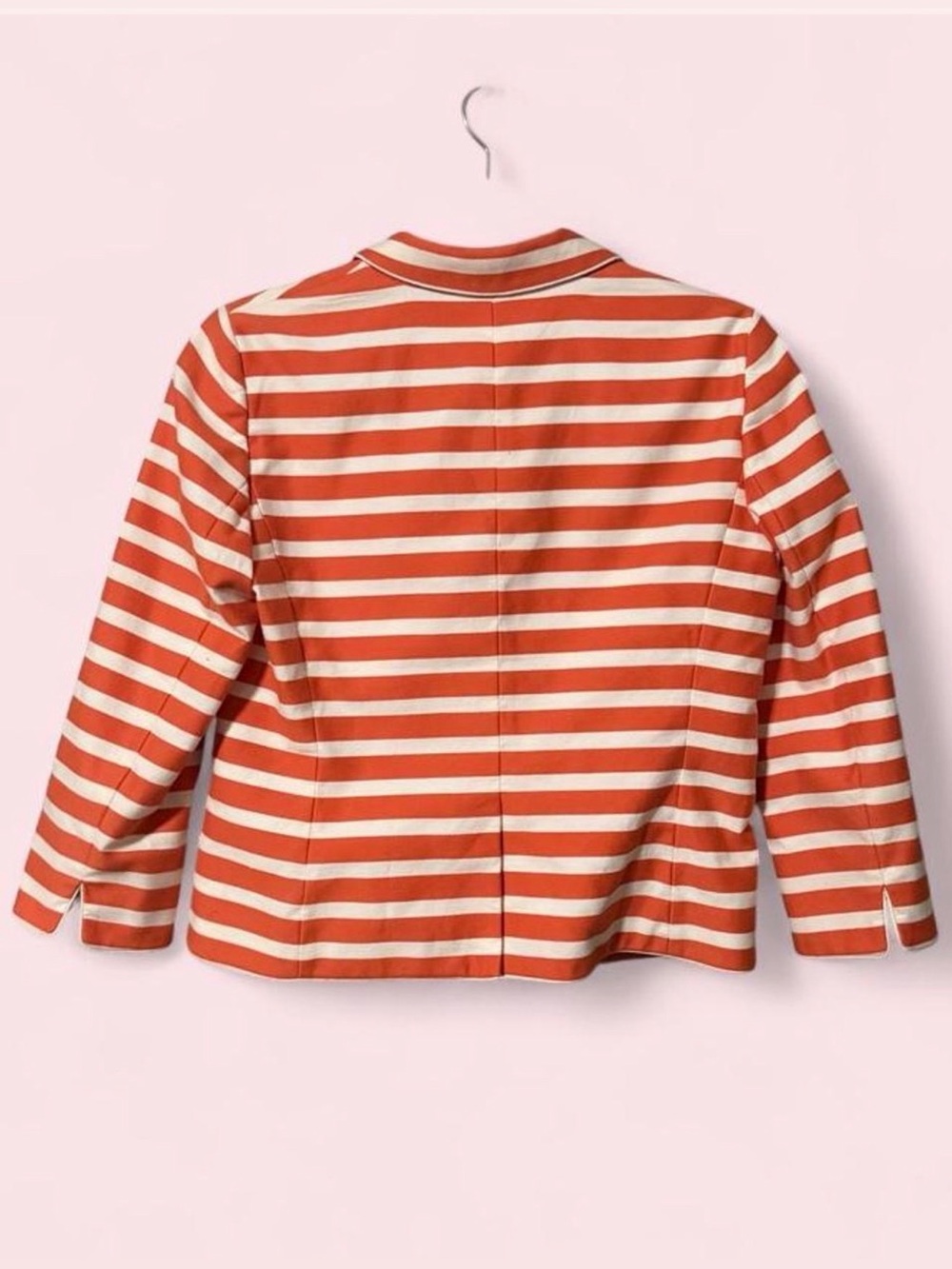 Ann Taylor Orange and White Striped Blazer - Picture 4 of 4